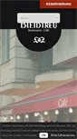 Mobile Screenshot of cafe-bleibtreu.de