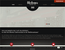 Tablet Screenshot of cafe-bleibtreu.de